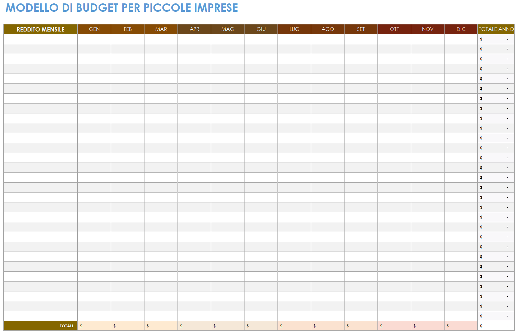 Bilancio delle piccole imprese